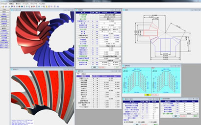 ベベルギヤ歯面設計ツｰル(Gear Design Program)